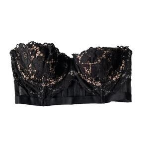 Victoria's Secret Very Sexy Multi Way Bra Floral Lace Black 32B EUC